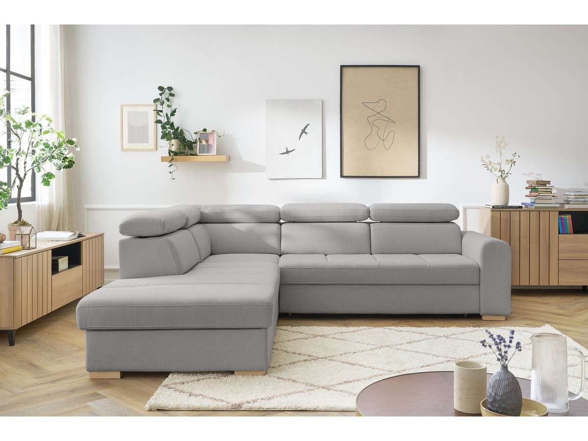 Canapé d'angle convertible coffre ARMAND