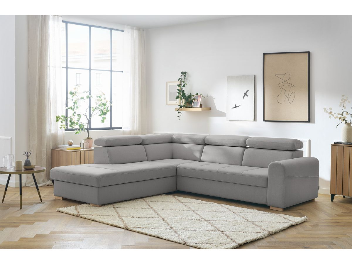 Canapé d'angle convertible coffre ARMAND