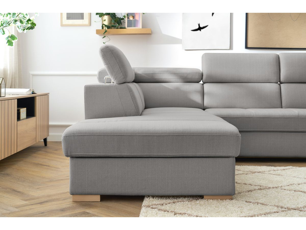 Canapé d'angle convertible coffre ARMAND