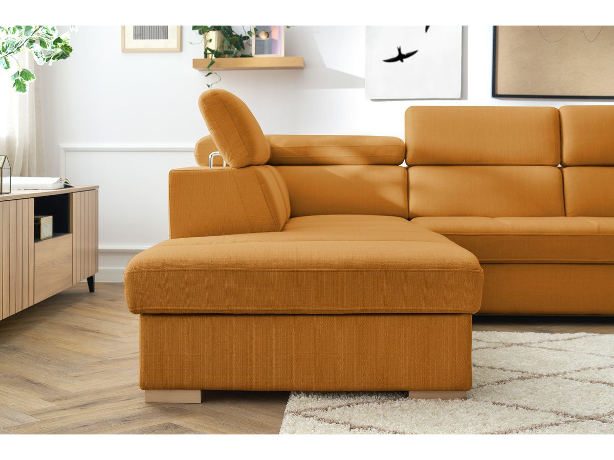 Canapé d'angle convertible coffre ARMAND
