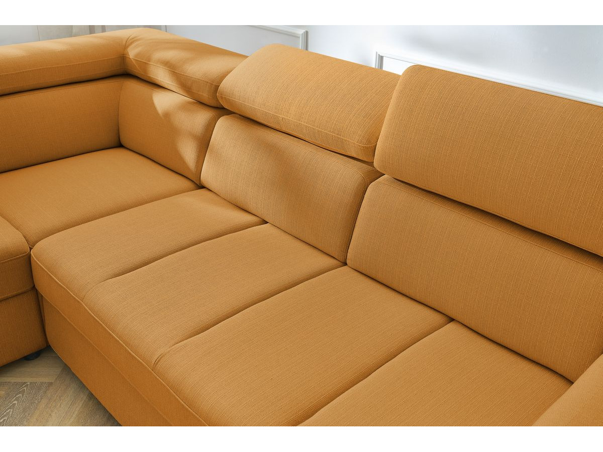 Canapé d'angle convertible coffre ARMAND