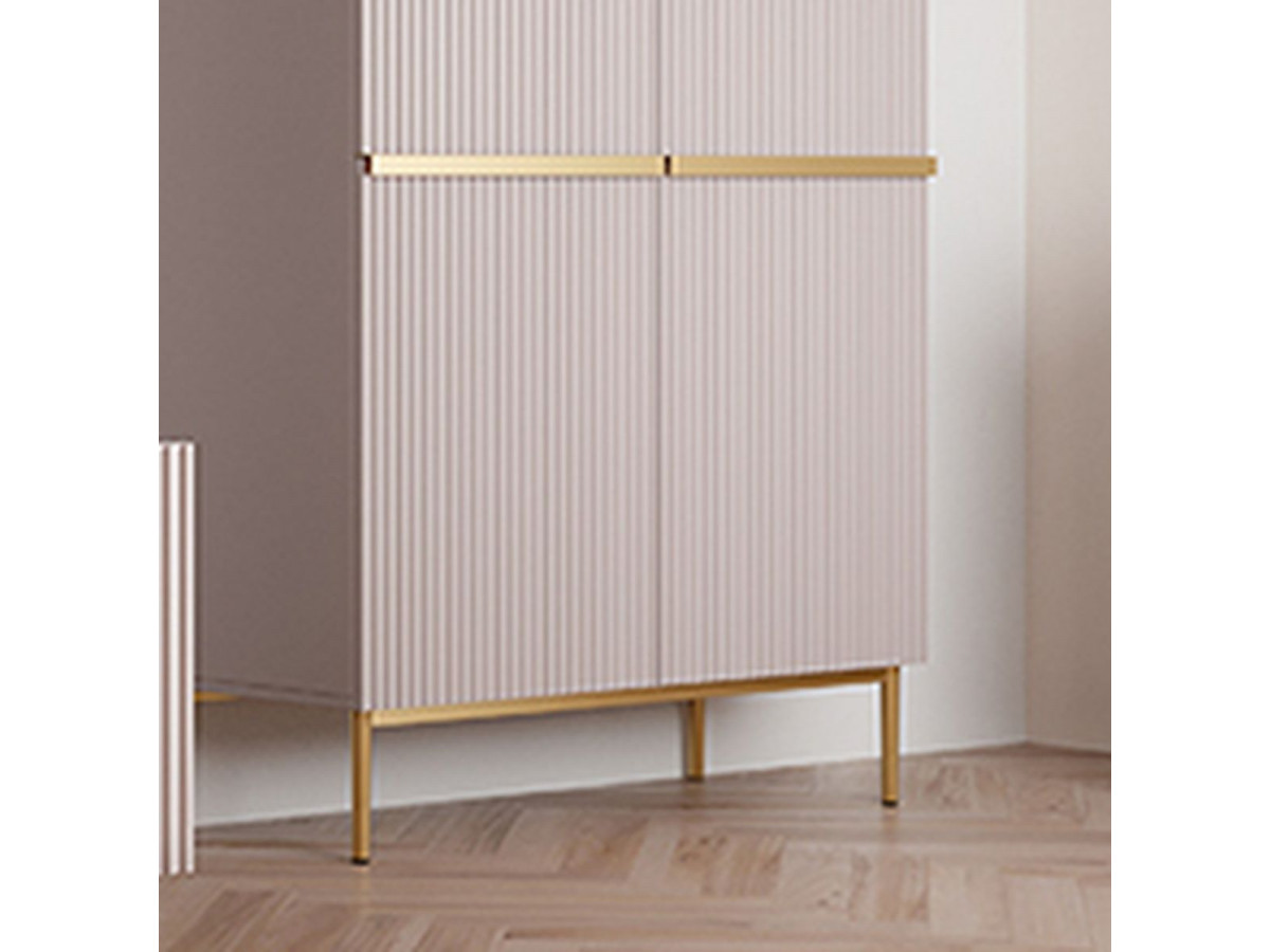 Buffet haut 2 portes 100 cm KASHA Pieds or rose — vue 4