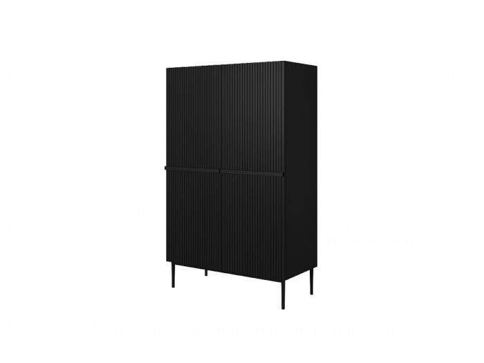 Buffet haut 2 portes 100 cm KASHA Pieds noir