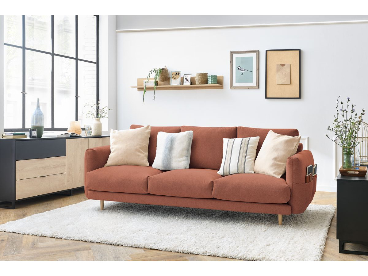 Sofa prosta stała 4-osobowa ZEBULON