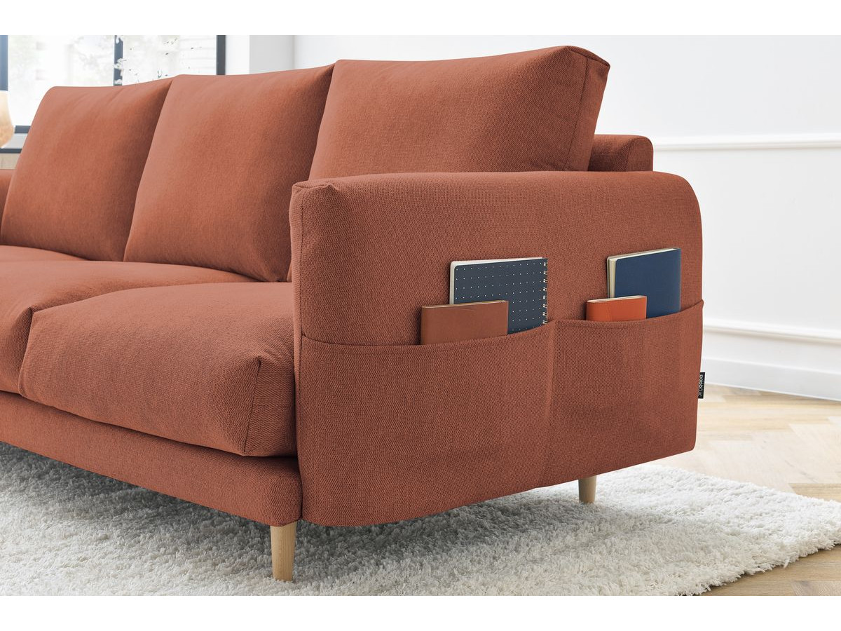 Sofa prosta stała 4-osobowa ZEBULON