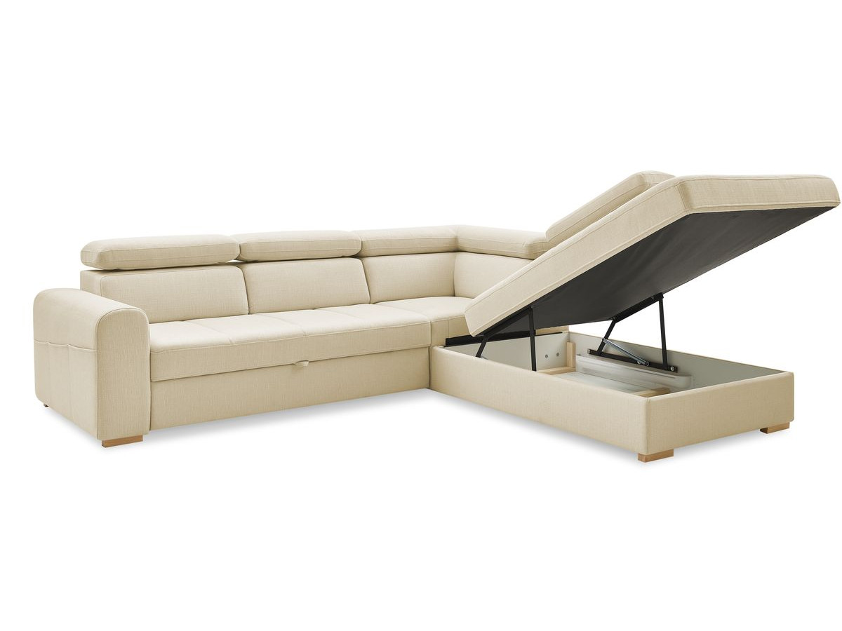 Canapé d'angle convertible coffre ARMAND