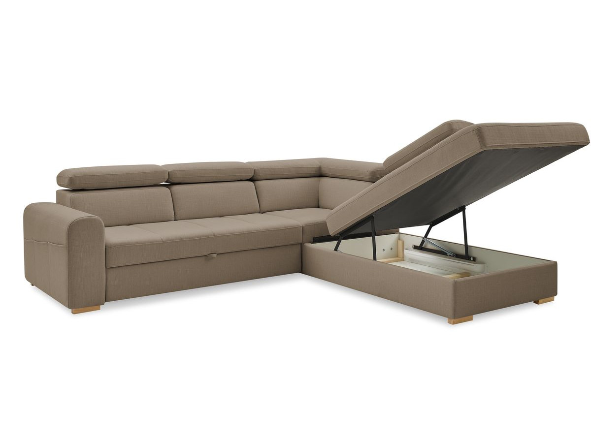 Canapé d'angle convertible coffre ARMAND
