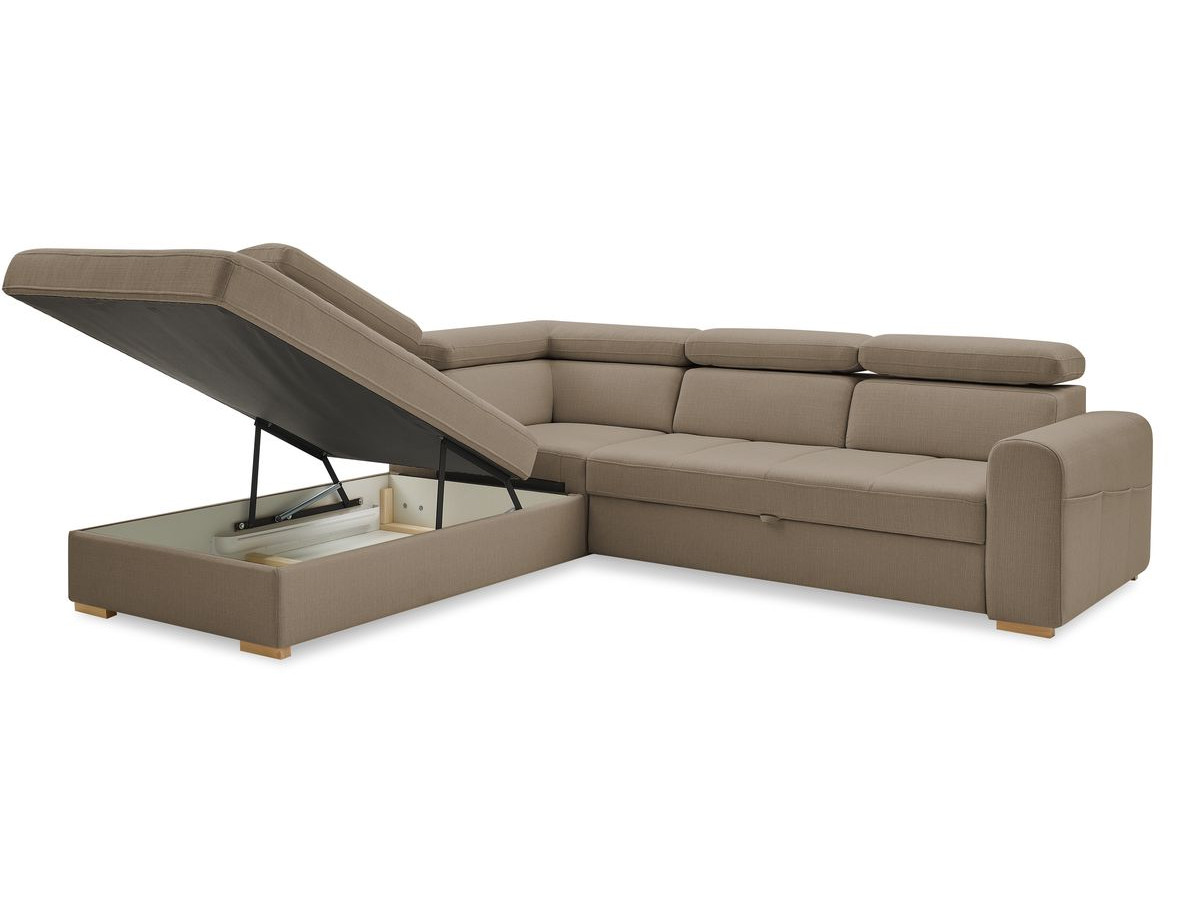 Canapé d'angle convertible coffre ARMAND