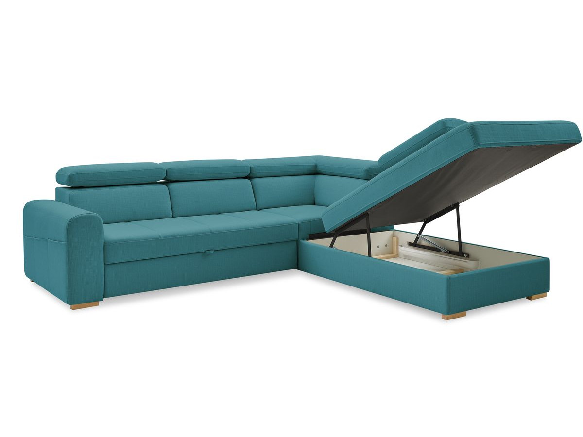 Canapé d'angle convertible coffre ARMAND