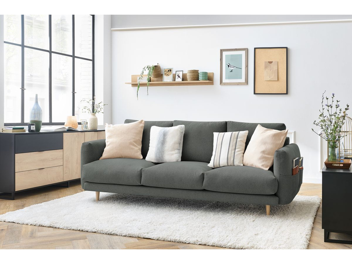 Sofa prosta stała 4-osobowa ZEBULON