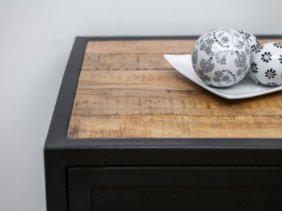 BEAUBOURG 3-deurs dressoir 200 cm massief mangohout
