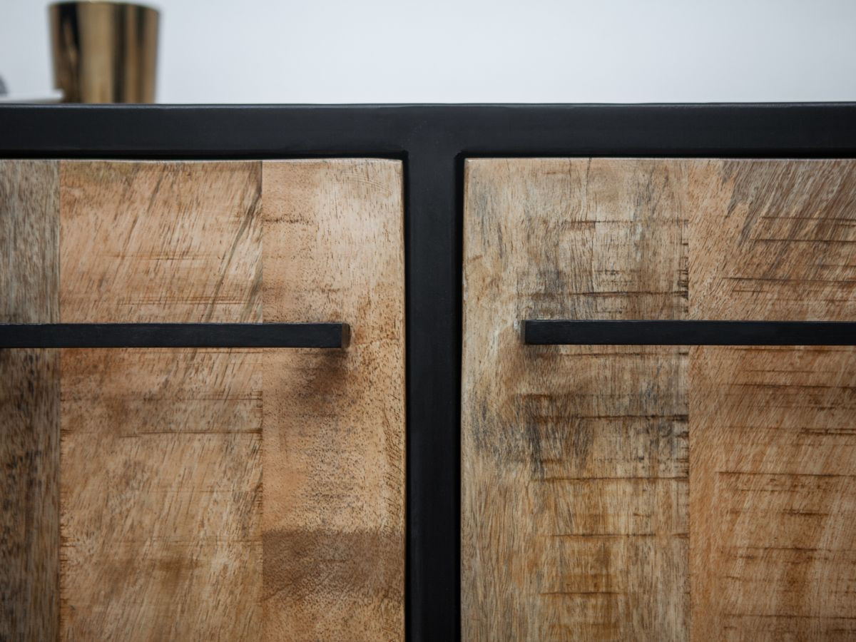 BEAUBOURG 2-deurs dressoir 160 cm massief mangohout