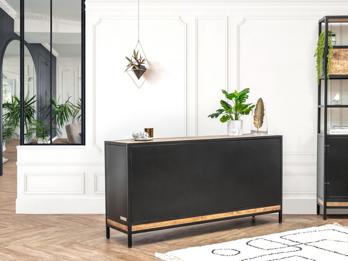 BEAUBOURG 2-deurs dressoir 160 cm massief mangohout