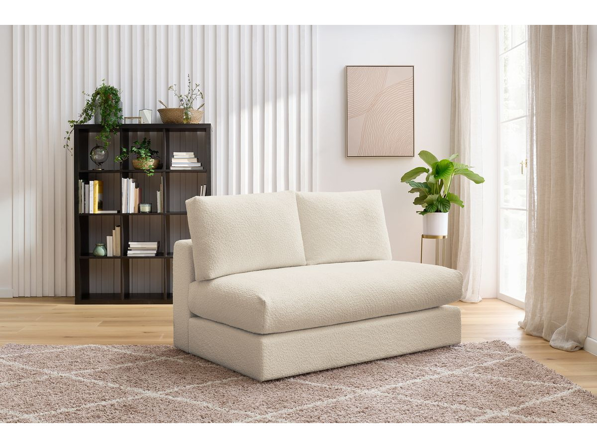 2-zits fauteuil voor de modulaire bank PARIS in badstof