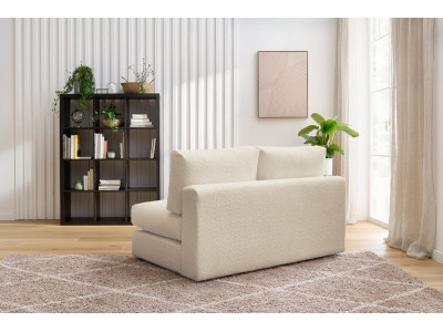 Chauffeuse 2 places pour canapé modulable PARIS tissu bouclette