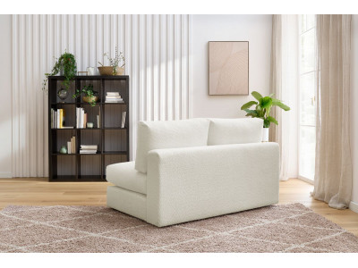 Chauffeuse 2 places pour canapé modulable PARIS tissu bouclette