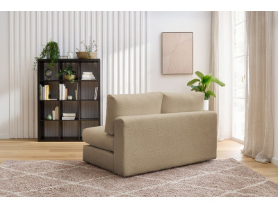 Chauffeuse 2 places pour canapé modulable PARIS tissu bouclette
