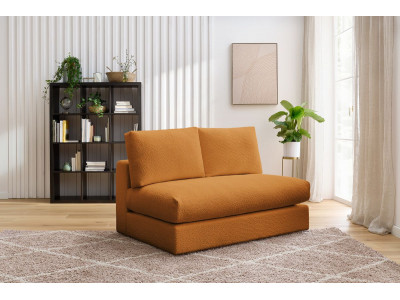 Chauffeuse 2 places pour canapé modulable PARIS tissu bouclette
