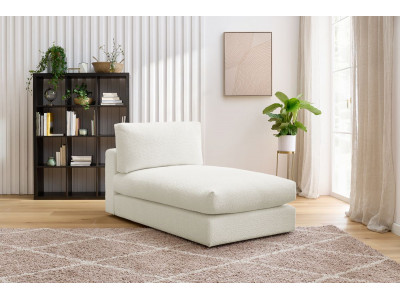 Méridienne pour canapé modulable PARIS tissu bouclette