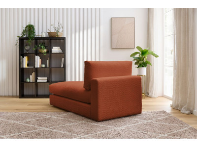 Méridienne pour canapé modulable PARIS tissu bouclette