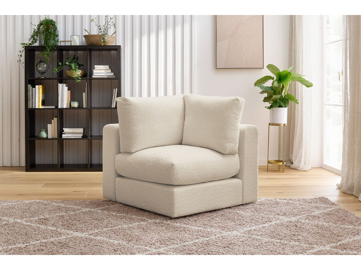 Angle pour canapé modulable PARIS tissu bouclette
