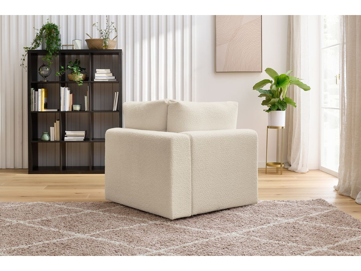 Angle pour canapé modulable PARIS tissu bouclette
