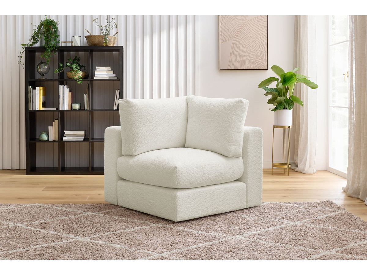 Angle pour canapé modulable PARIS tissu bouclette