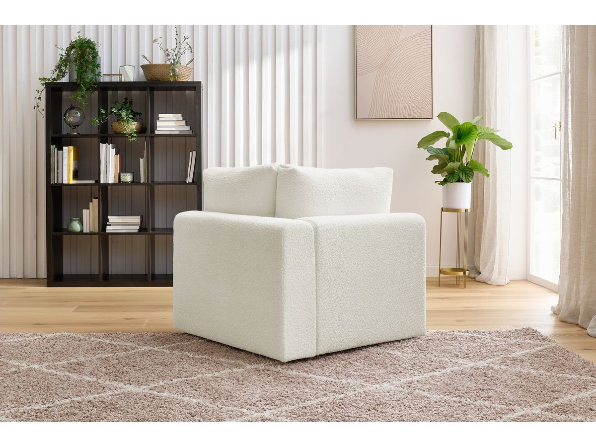 Angle pour canapé modulable PARIS tissu bouclette