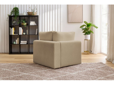 Angle pour canapé modulable PARIS tissu bouclette