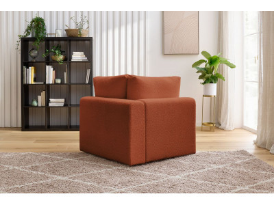 Angle pour canapé modulable PARIS tissu bouclette