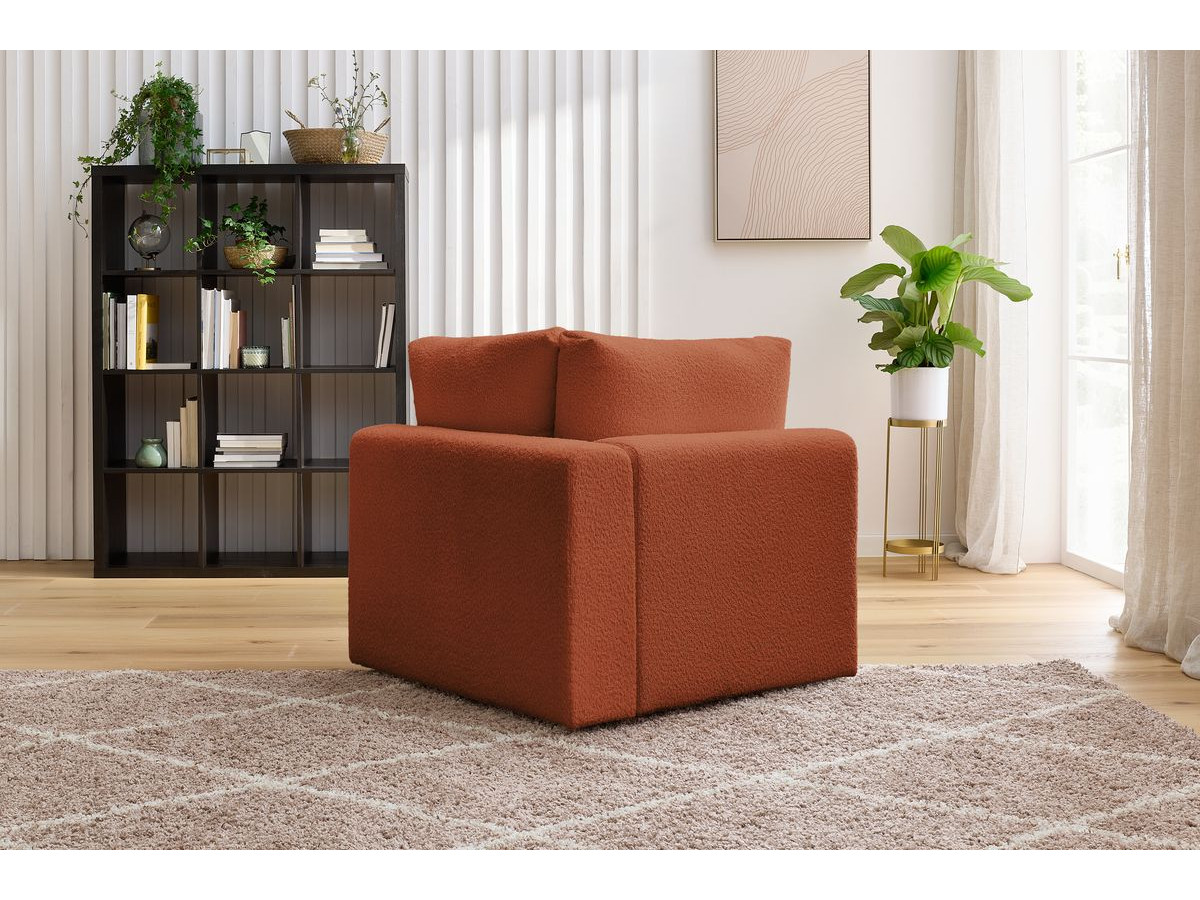 Angle pour canapé modulable PARIS tissu bouclette