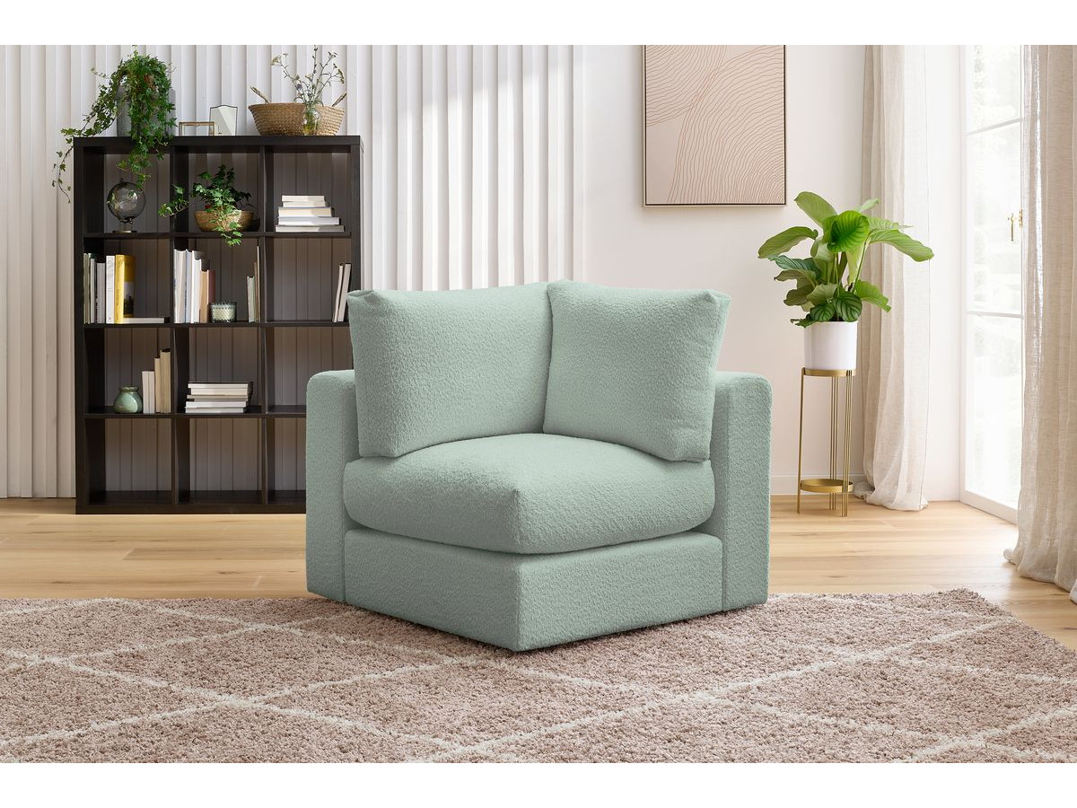 Angle pour canapé modulable PARIS tissu bouclette