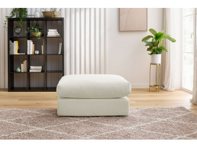 Pouf ultra moelleux PARIS tissu bouclette
