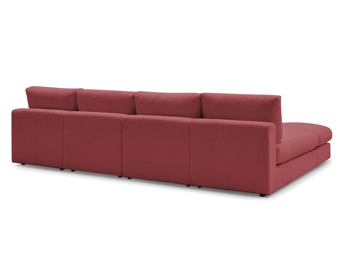 PARIS vaste panoramabank 100% modulaire badstof met 2 fauteuils, 2 chaise longues, 1 poef