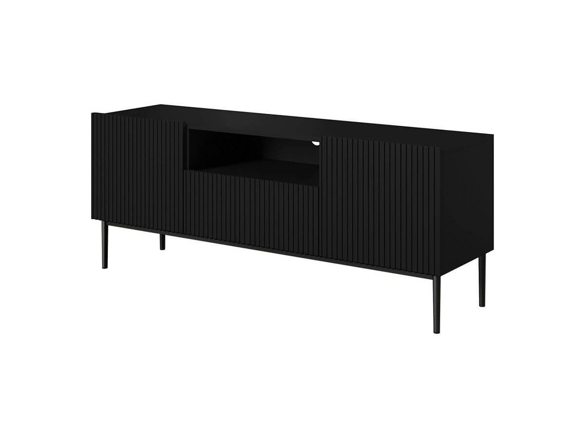 KASHA 150 cm tv-meubel met nis Zwarte poten