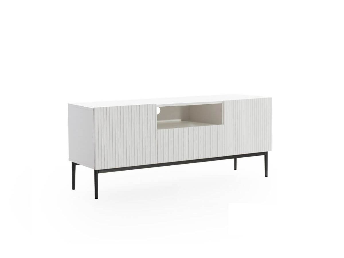 KASHA 150 cm tv-meubel met nis Zwarte poten