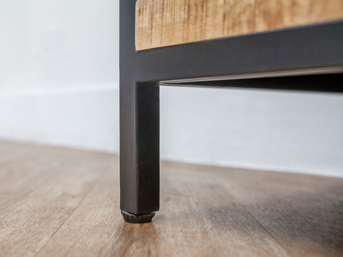 BEAUBOURG complete woonkamer met 200 cm dressoir + tv-meubel + salontafel Massief mangohout