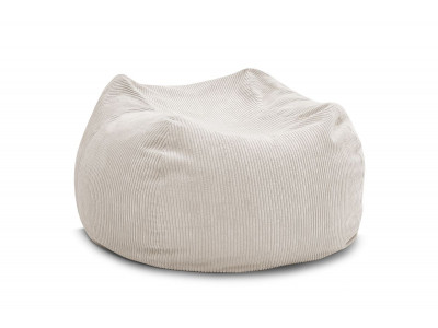 Pouf ultra moelleux VOLTAIRE velours côtelé