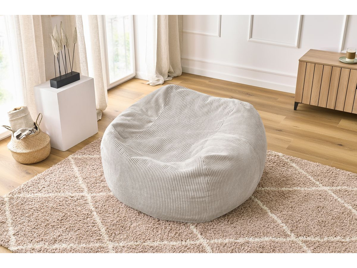 Canapé d'angle fixe EVEREST tissu chiné - Orange - Angle droit - 10 coussins