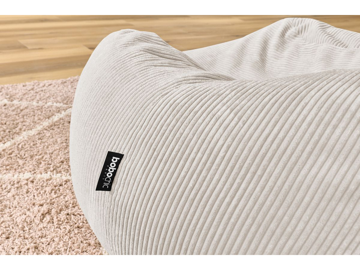 VOLTAIRE ultrazachte poef van corduroy