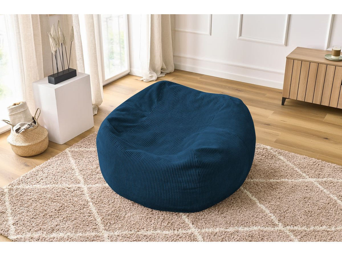 Canapé d'angle fixe EVEREST tissu chiné - Orange - Angle droit - 10 coussins