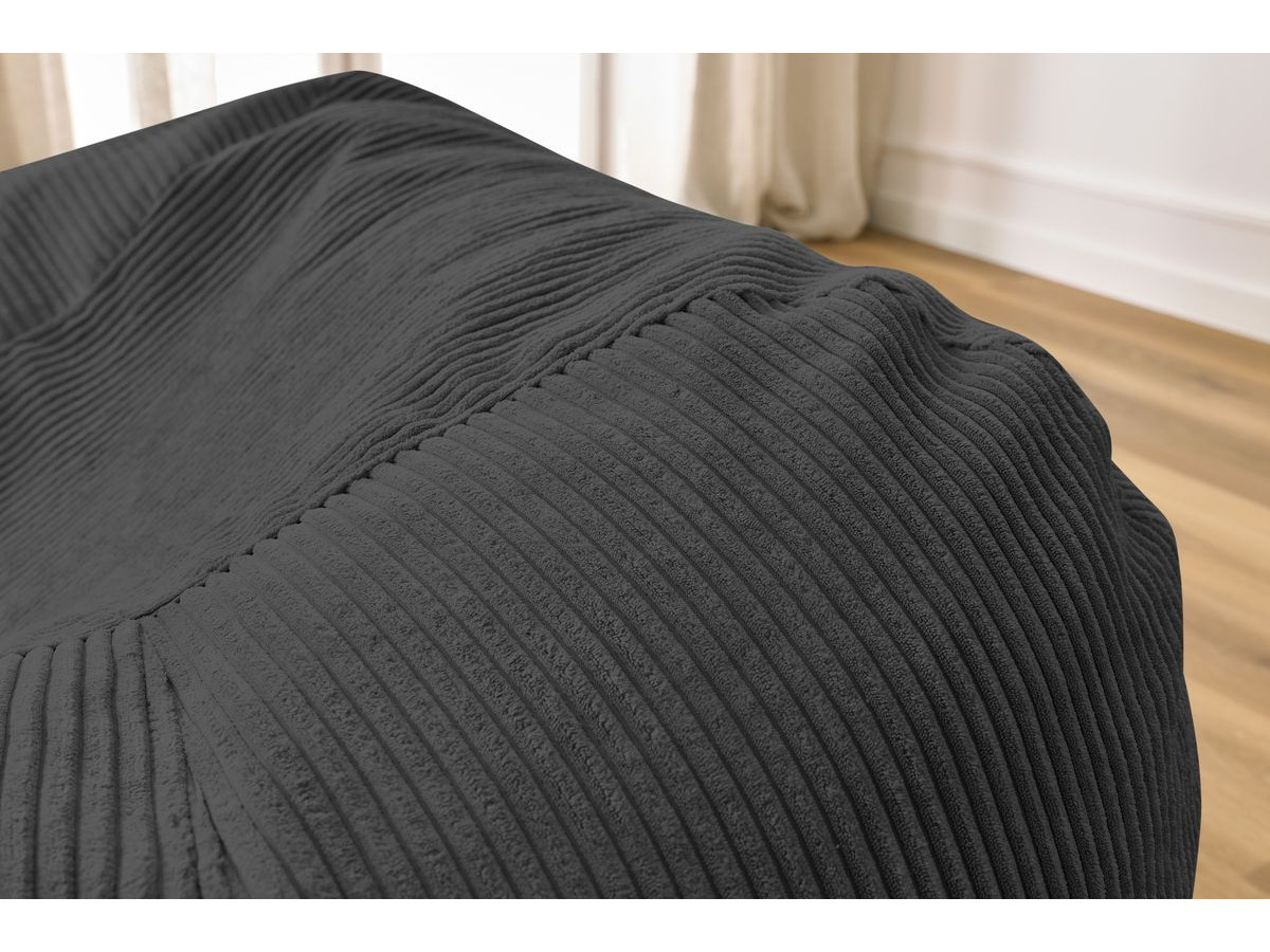 VOLTAIRE ultrazachte poef van corduroy