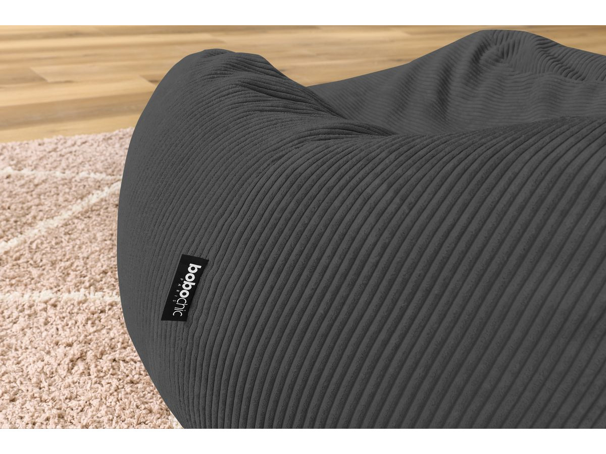 VOLTAIRE ultrazachte poef van corduroy