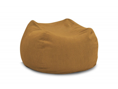 Pouf ultra moelleux VOLTAIRE velours côtelé