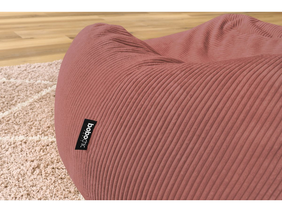 VOLTAIRE ultrazachte poef van corduroy