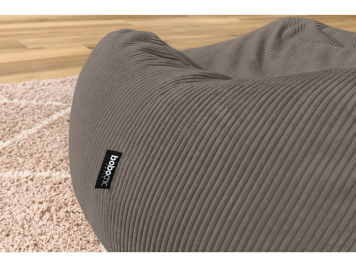 Canapé d'angle fixe EVEREST tissu chiné - Orange - Angle droit - 10 coussins