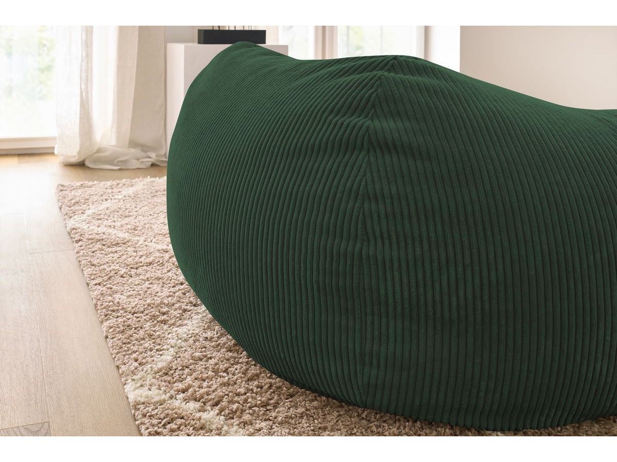 VOLTAIRE ultrazachte poef van corduroy