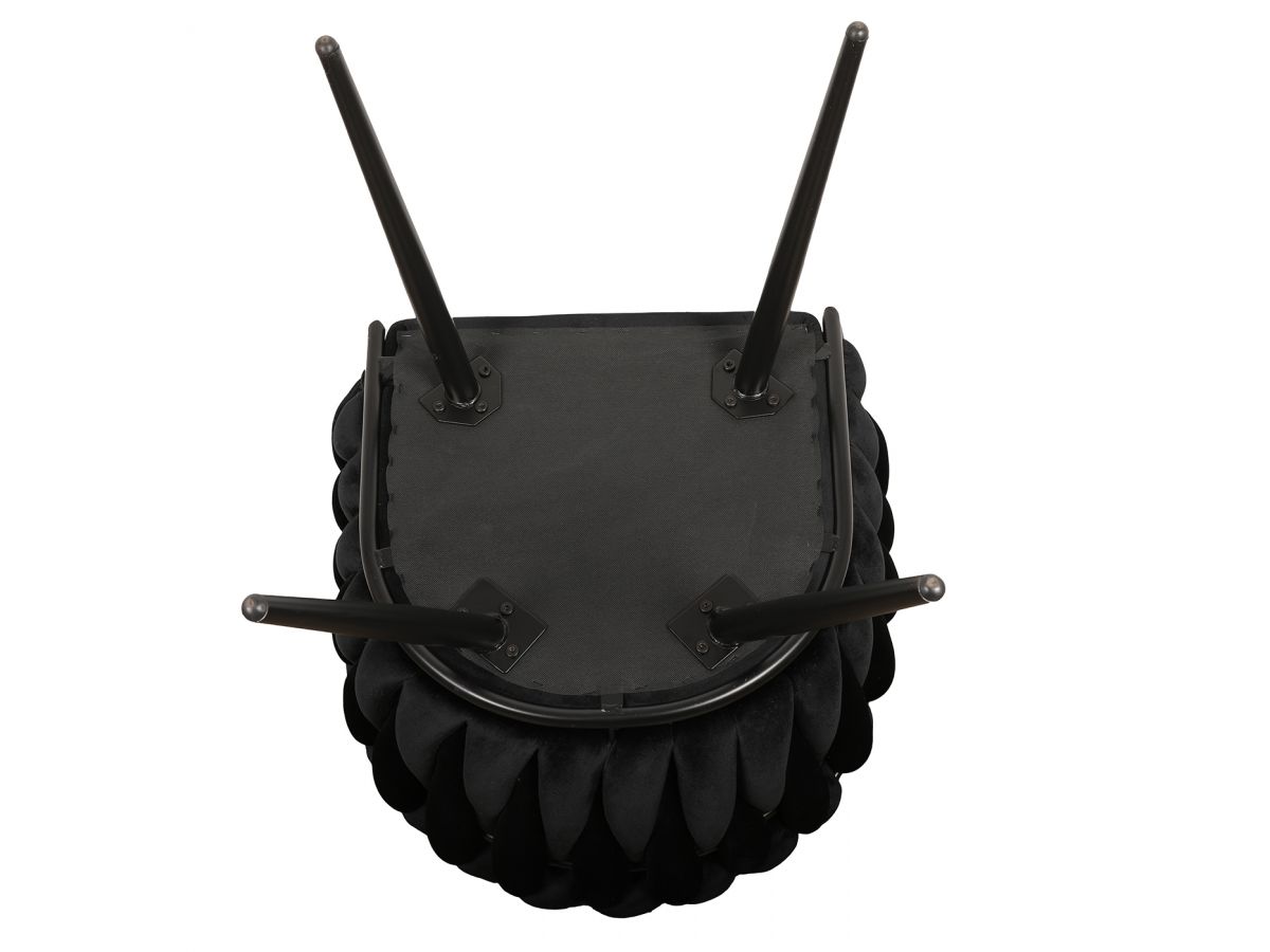 Set van 2 CHARLOTTE tafelfauteuils in fluwelen stof