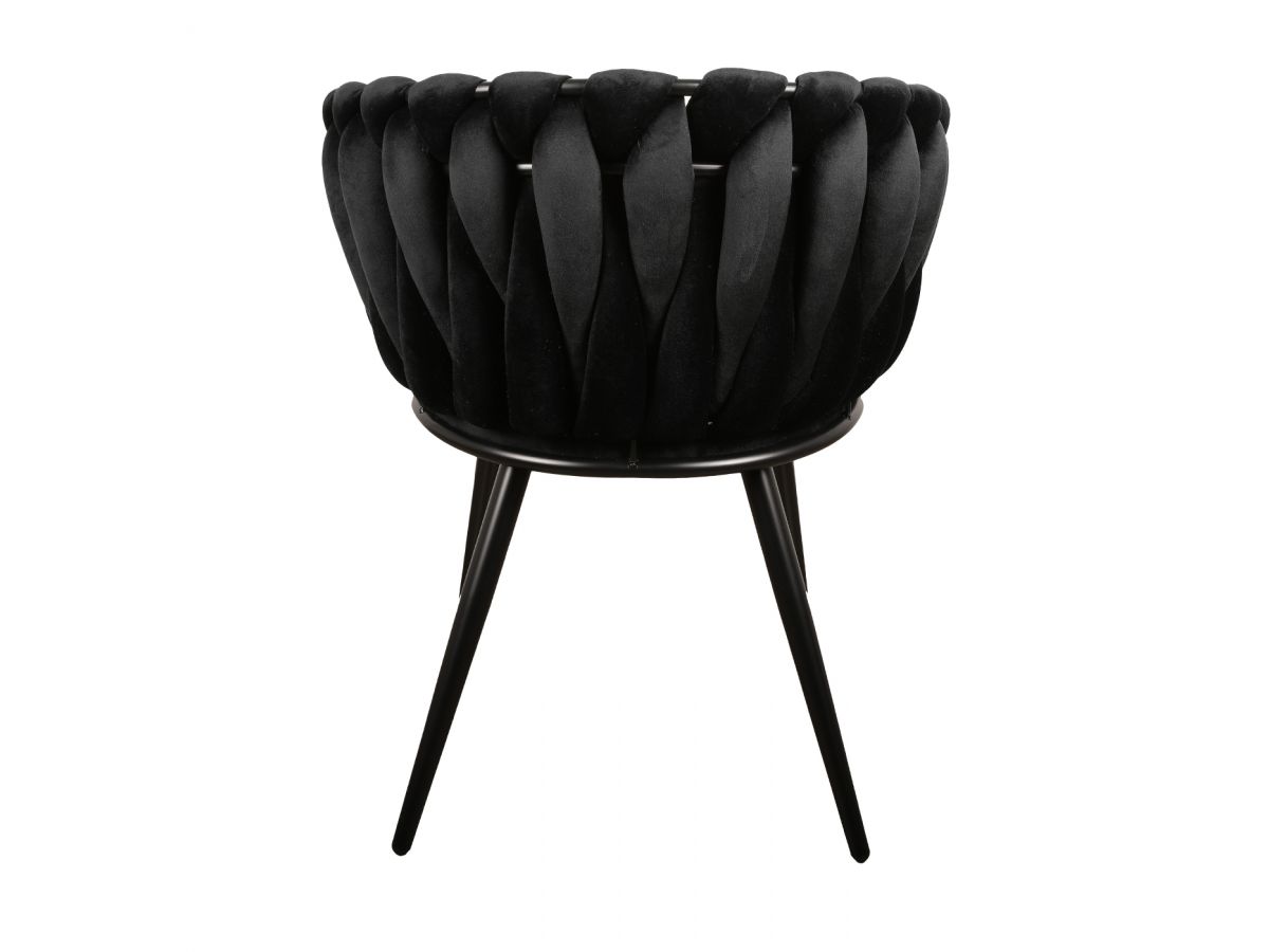 Set van 2 CHARLOTTE tafelfauteuils in fluwelen stof