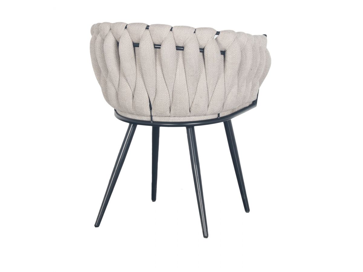 Lot de 2 fauteuils de table CHARLOTTE texturé beige — vue 6